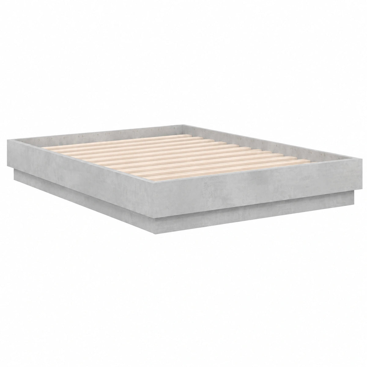 Cama de Invitados de Madera Gris 120x200 cm - Base con Somier