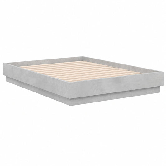 Cama de Invitados de Madera Gris 120x200 cm - Base con Somier