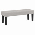 Banco de Tela Gris Claro para Sala, Pasillo y Terraza 100x30x30 cm
