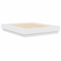 Marco de Cama de Madera Blanca 150x200 cm para Invitados