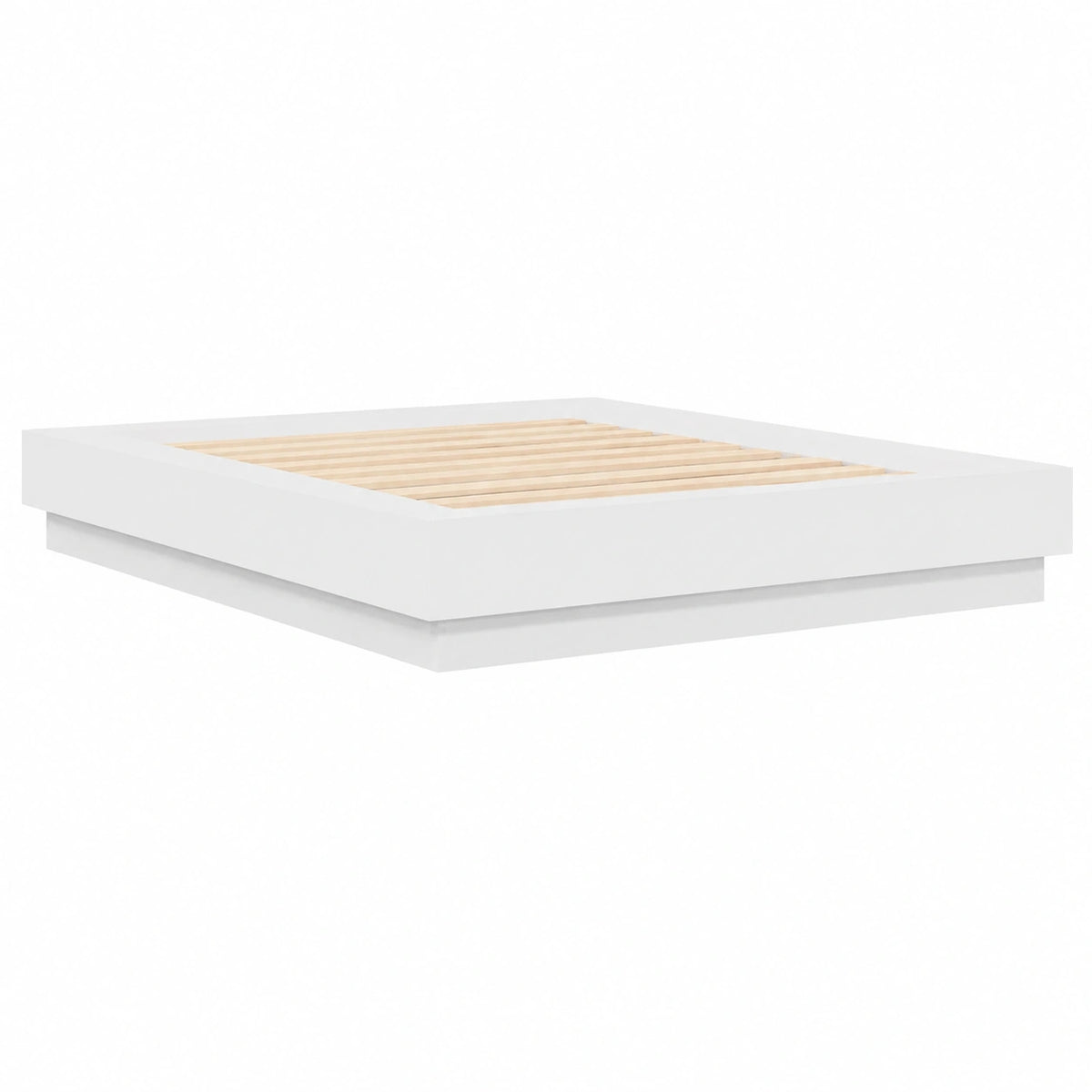 Marco de Cama de Madera Blanca 150x200 cm para Invitados