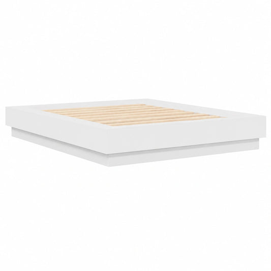 Marco de Cama de Madera Blanca 150x200 cm para Invitados