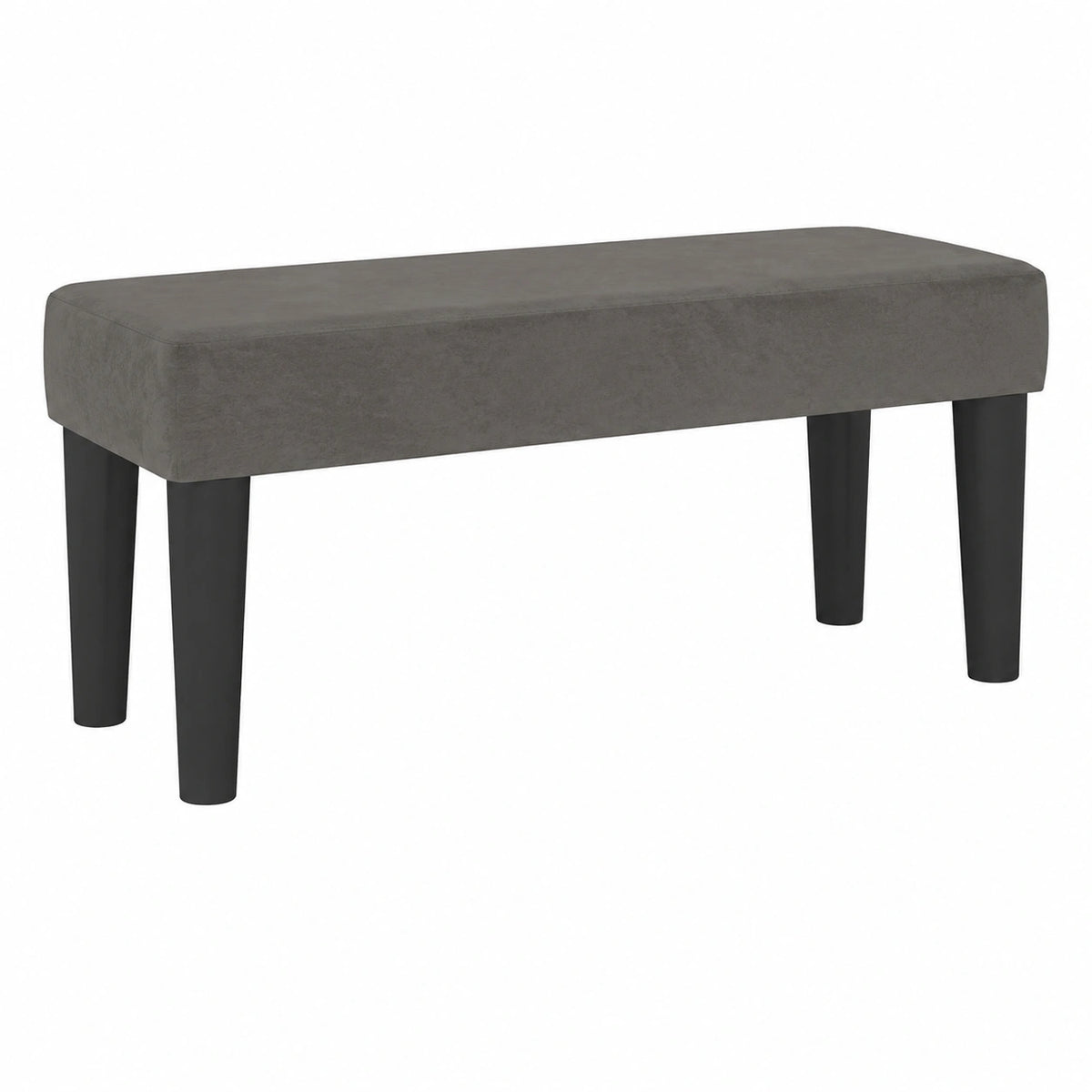 Banco de Terciopelo Gris Oscuro para Sala y Dormitorio