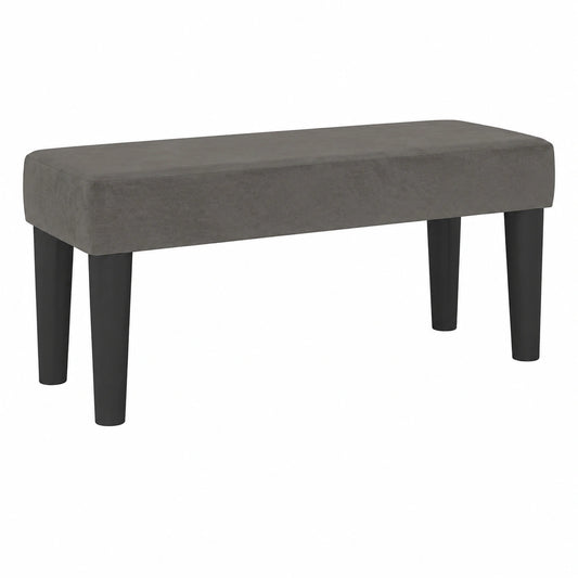 Banco de Terciopelo Gris Oscuro para Sala y Dormitorio
