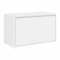 Banco de Almacenamiento de Madera Blanca para Recibidor 80x40x45 cm
