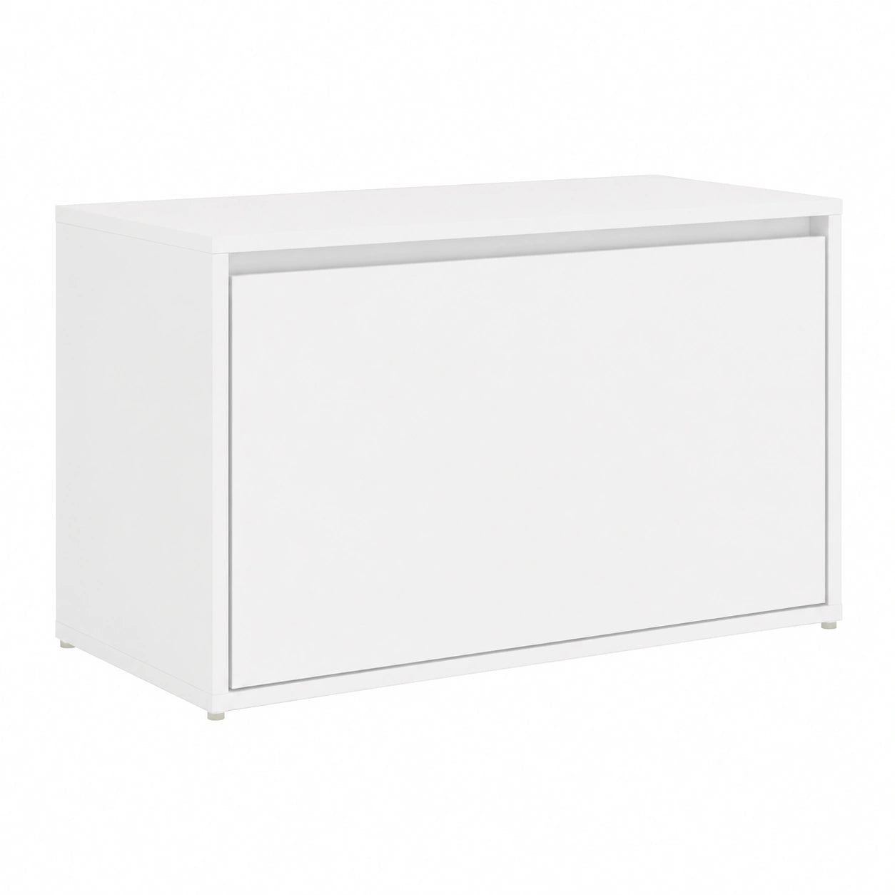 Banco de Almacenamiento de Madera Blanca para Recibidor 80x40x45 cm