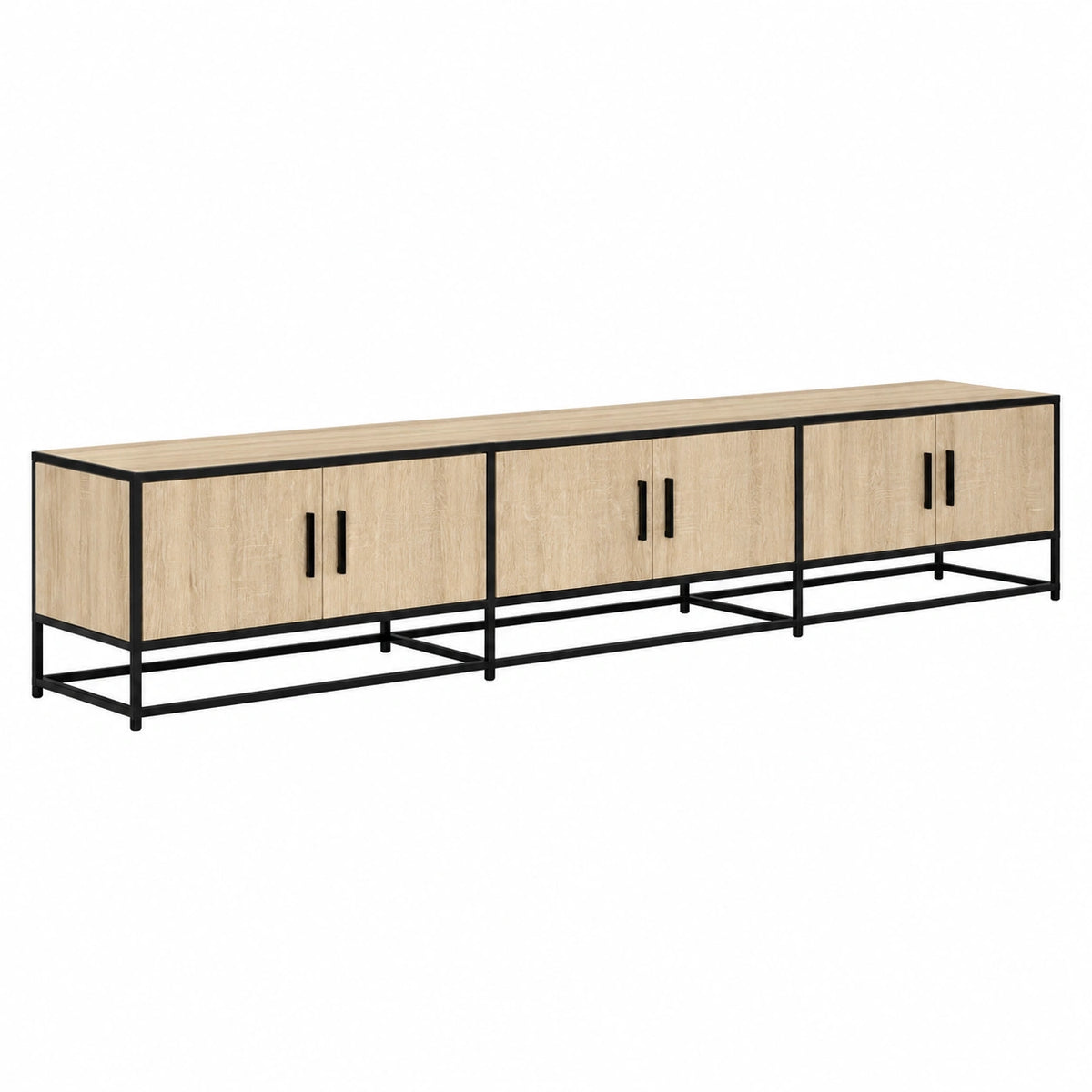 Mueble TV Roble Sonoma 240x35x41 cm con Almacenamiento