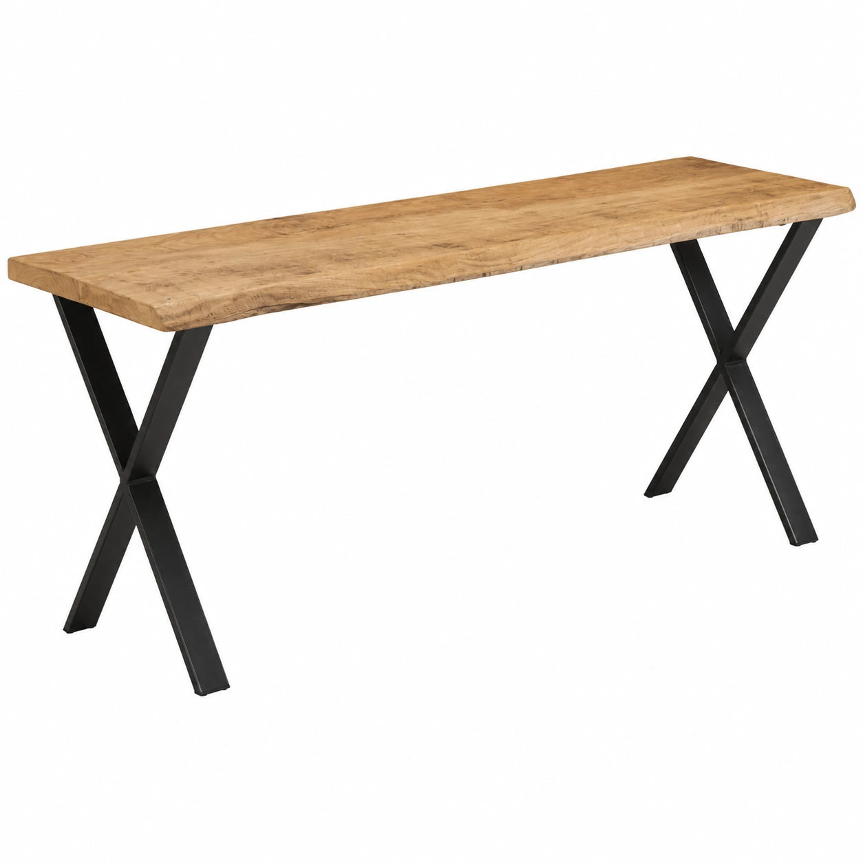 Banco de Madera de Mango Maciza 105 cm con Almacenaje para Dormitorio