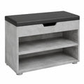 Banco de Zapatos Rolfe de Hormigón 60x45 cm, Almacenamiento de Calzado, Compatible con Muebles Rolfe