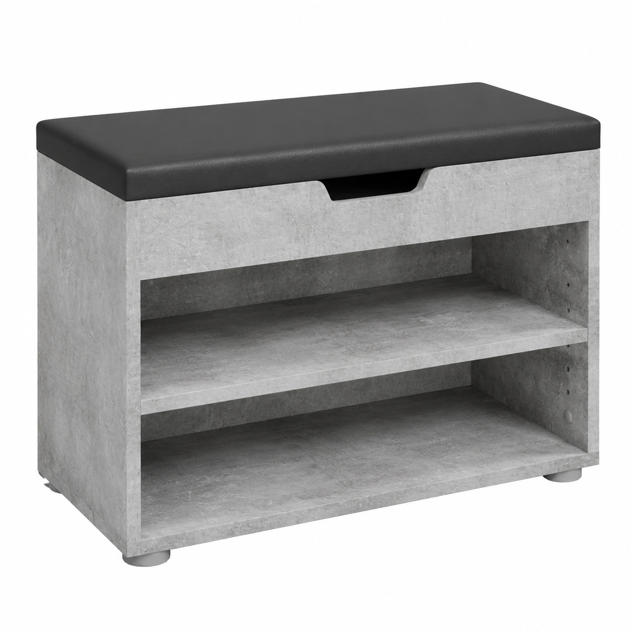 Banco de Zapatos Rolfe de Hormigón 60x45 cm, Almacenamiento de Calzado, Compatible con Muebles Rolfe