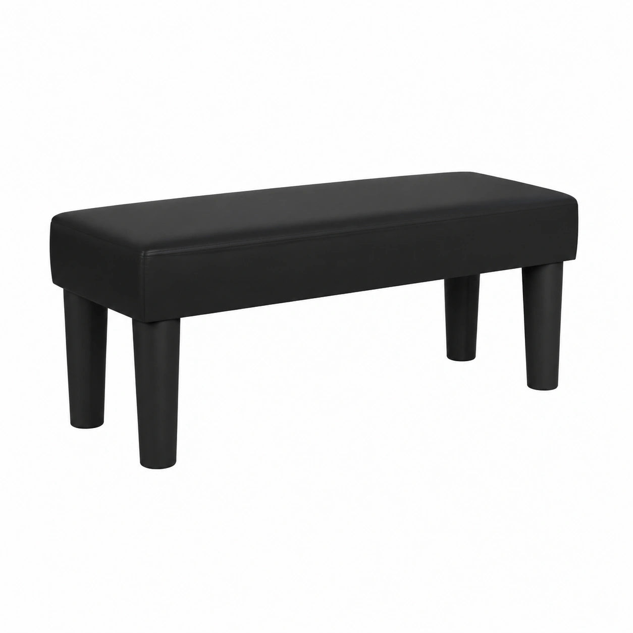 Baúl de Almacenamiento de Cuero Sintético Negro 70x30x30 cm para Dormitorio