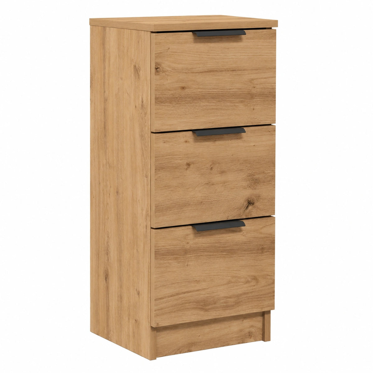 Aparador de Madera Roble 30x30x70 cm para Sala de Estar