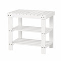 Banco para Zapatos de Bambú, SoBuy FSR02-K-W, 50x29x46 cm