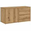 Mueble de TV de Madera Roble 80x34x35,5 cm Soporte y Aparador