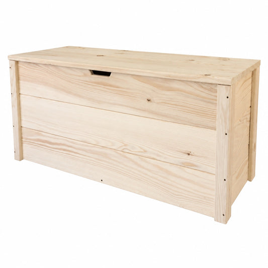 Baúl de Madera Natural Matej para Uso Interior y Exterior